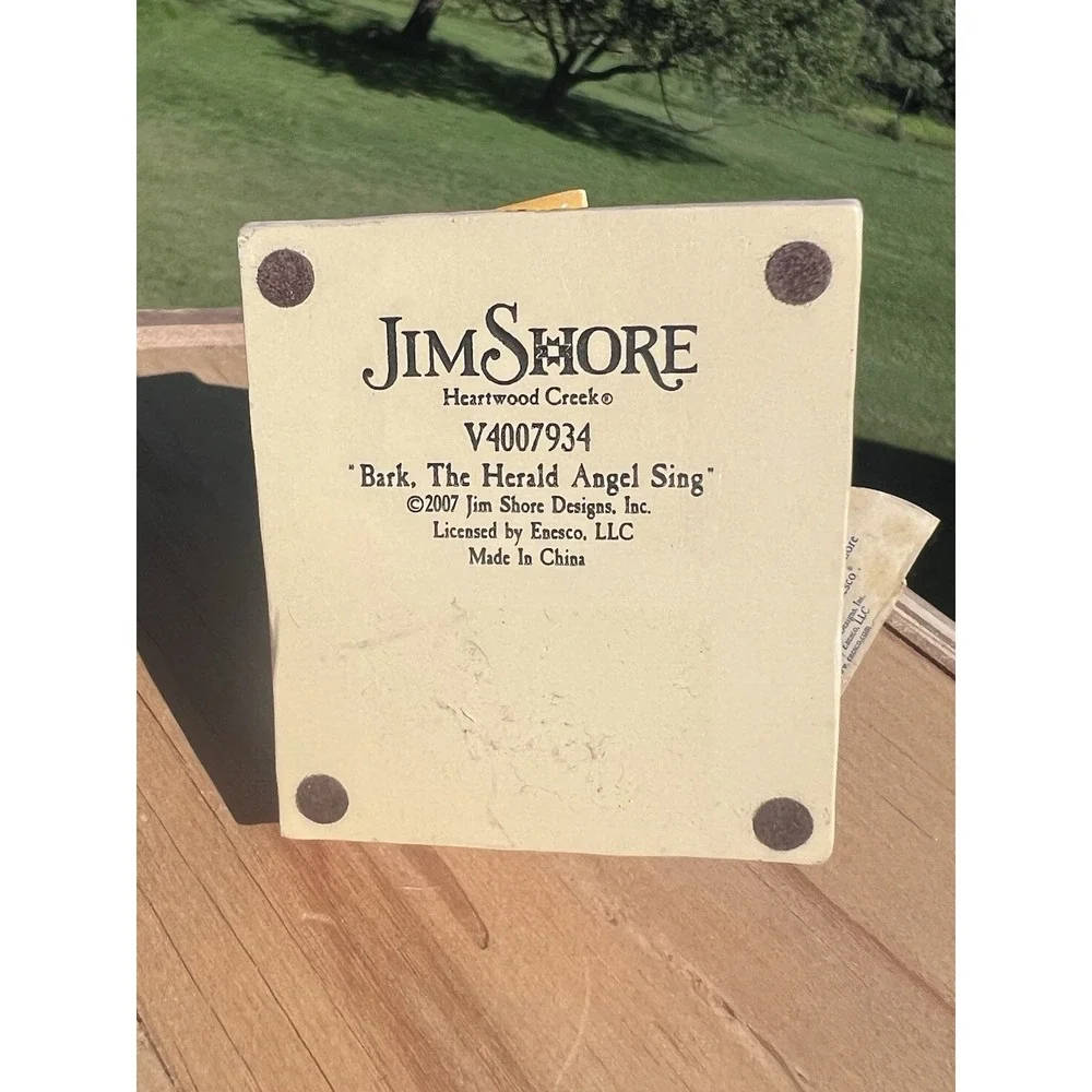 Jim Shore Bark The Herald Angels Sing Christmas Dog 4007934 2007 Heartwood Creek